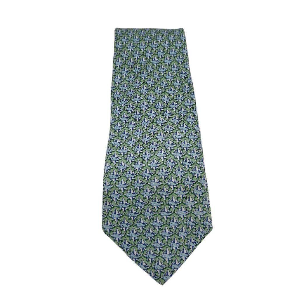 Vineyard Vines Men's Nautical Compass Silk Tie Multicolor